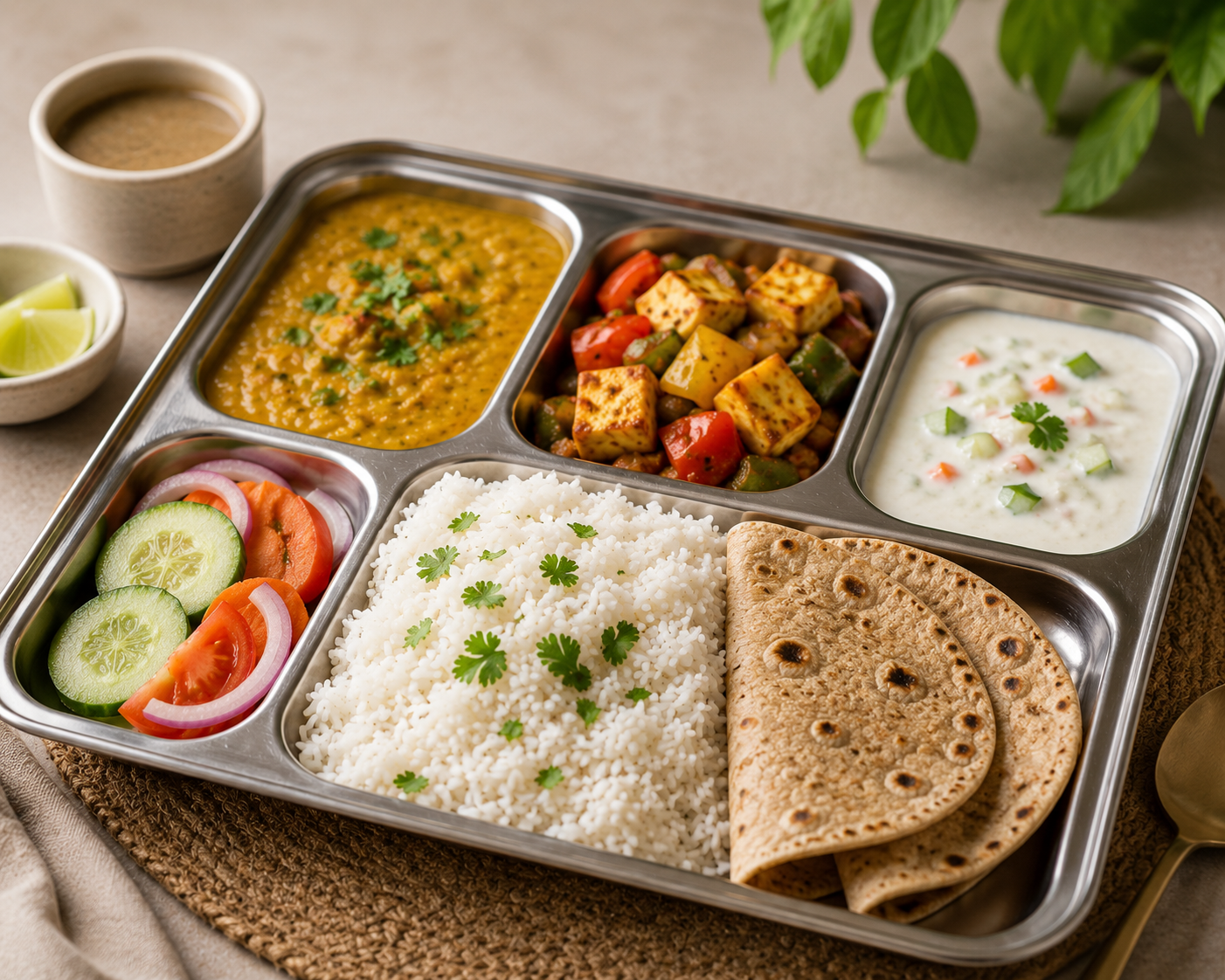 Jeera rice+carrot, beetroot curry